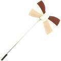 Broches sur Grenoble : Broches Cravate Avenue Signature Boutonni&egrave;re mini noeud papillon tricolore Marron