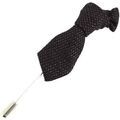 Broches Cravate Avenue Signature Boutonni&egrave;re mini cravate stripe Rouge Grenoble