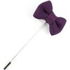 Broches Cravate Avenue Signature Boutonni&egrave;re mini noeud pap Violet