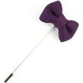 Broches Cravate Avenue Signature Boutonni&egrave;re mini noeud pap Violet Grenoble