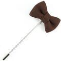 Broches Cravate Avenue Signature Boutonni&egrave;re mini noeud pap Marron Grenoble