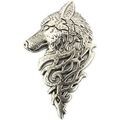Broches Tony & Paul Boutonni&egrave;re Boutonni&egrave;re loup de sib&egrave;rie argent&eacute; Gris