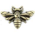 Broches Tony & Paul Boutonni&egrave;re abeille Gris