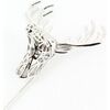 Broches Tony & Paul Boutonni&egrave;re cerf design Argent&eacute;