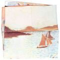 Echarpe Brochier Soieries 1890 Carr&eacute; 90 Denis Colonie de Vacances Multicolore