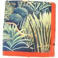 Echarpe Brochier Soieries 1890 Carr&eacute; 90 Rousseau La Jungle Multicolore