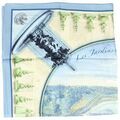 Echarpe Brochier Soieries 1890 Carr&eacute; 90 Versailles Fontaine Multicolore
