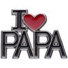 Broches Clj Charles Le Jeune Pin's I Love Papa Noir