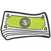 Broches Clj Charles Le Jeune Pin's Liasse de Dollars Am&eacute;ricains Vert