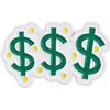 Broches Clj Charles Le Jeune Pin's 3 Dollards Am&eacute;ricains Vert