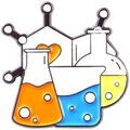 Broches Clj Charles Le Jeune Pin's verrerie de chimie et mol&eacute;cules Multicolore Grenoble