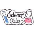 Broches Clj Charles Le Jeune Pin's Erlenmeyer, tube &agrave; essai, Science Rules Multicolore Grenoble