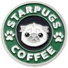Broches Clj Charles Le Jeune Pin's Starpugs Coffee Vert