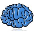 Broches Clj Charles Le Jeune Pin's Cerveau, docteur, neurologue Bleu Grenoble