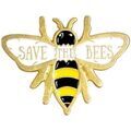 Broches Clj Charles Le Jeune Pin's Save the bees, sauvez les abeilles Jaune Grenoble