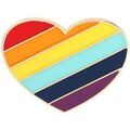 Broches Clj Charles Le Jeune Pin's Gay pride, Coeur arc en ciel heureux Multicolore Grenoble