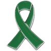 Broches Clj Charles Le Jeune Pin's Ruban Vert - Cancer du foie et des reins Vert