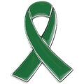 Broches Clj Charles Le Jeune Pin's Ruban Vert - Cancer du foie et des reins Vert Grenoble