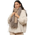 Echarpe La Modeuse Foulards, &eacute;charpes pour femme - Taupe - Beige