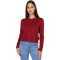 Gilets sur Grenoble : Gilet La Modeuse Gilets, cardigans pour femme - Rouge fonc&eacute; - Rouge