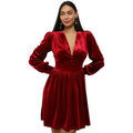 Robe La Modeuse Robes pour femme - Rouge fonc&eacute; - Rouge