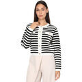 Gilets sur Grenoble : Gilet La Modeuse Gilets, cardigans pour femme - Noir / Blanc -