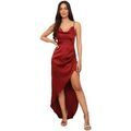 Robe La Modeuse Robes pour femme - Rouge fonc&eacute; - Rouge