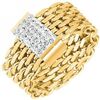 Bijoux Sc Crystal B2574-DORE-T18-56 Dor&eacute;