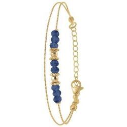 Bracelets Sc Boh&egrave;me B4174-LAPISLAZULI Dor&eacute;