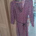 Robe Naf Naf Robe l&eacute;g&egrave;re Naf Naf, taille 42 Manches 3/4, col en V Multicolore Grenoble