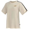 Tee-shirts sur Grenoble : T-shirt Puma TEE SHIRT ESS + MNIMAL GOLD - ALPINE SNOW - XS