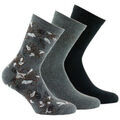 Chaussettes Kindy Lot de 3 paires de mi-chaussettes motifs Flowers