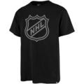 Tee-shirts sur Grenoble : T-shirt '47 Brand 47 NHL TEE CURRENT SHIELD PRINT ECHO JET BLACK BLACK