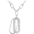Collier Sc Crystal B3404-ARGENT Argent&eacute;
