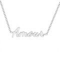 Collier Sc Crystal B2689-ARGENT-AMOUR Argent&eacute; Grenoble