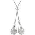 Collier Sc Crystal B4015-ARGENT Argent&eacute;