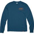 T-shirt Etnies QUALITY CONTROL LS TEE NAVY ORANGE Grenoble