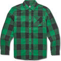 Sweat-shirt Etnies DIG LS FLANNEL WOVEN BLACK GREEN