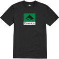 Tee-shirts sur Grenoble : T-shirt Emerica CLASSIC COMBO SS TEE BLACK
