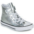 Chaussures enfants sur Grenoble : Baskets montantes enfant Converse CHUCK TAYLOR ALL STAR METALLIC EASY-ON Argent&eacute;