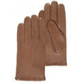 Gants Isotoner homme gants cuir cachemire et soie caramel 69077
