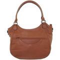 Sac a main Hexagona Sac port&eacute; &eacute;paule cuir ref_48600 Terre 38*32*9 Marron