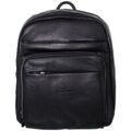Sac a dos Hexagona Sac &agrave; dos en cuir ref 35980 noir 34*31*15 cm Noir