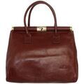 Sac &agrave; main Hexagona Sac A main en cuir Ref 39806 marron 34*27*17 cm Marron