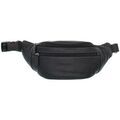 Sac banane Hexagona Banane en cuir ref 40899 noir 32*12*7 cm