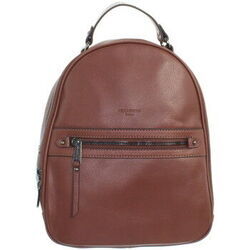 Sac a dos Hexagona Sac &agrave; dos en cuir ref 43161 fauve 23*30*10 cm Marron