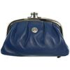 Porte-monnaie Hexagona Porte-monnaie en cuir Ref 32009 Bleu 14*9*4
