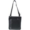 Pochette David William Sacoche toile garnie cuir ref 33353