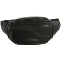 Sac banane David William Banane en cuir ref 46641 Noir 30*13*6 cm