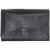 Porte-monnaie Hexagona Porte-monnaie en cuir ref_47646 Noir 14*9*4